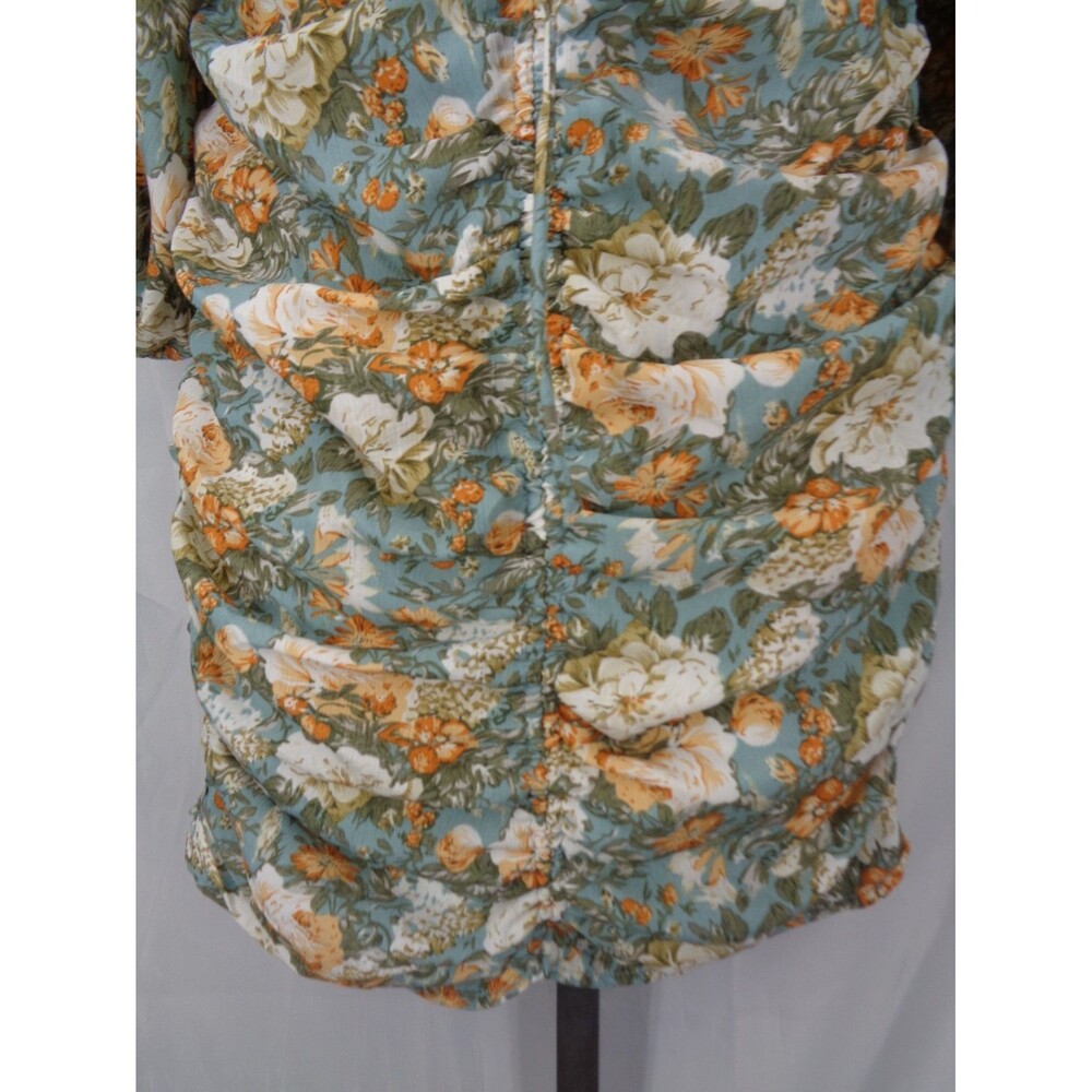 Hello Molly Floral Basque Country Mini Dress Small (4) Romantic Cottagecore New - Picture 14 of 16